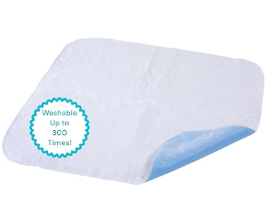 Essential Medical Supply Quik-Sorb 30" x 35" Quilted Birdseye Cotton Reusable Underpad - Waterproof