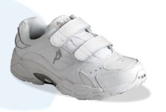 Zapatos para diabeticos Hombre Austin Blanco Velcro Wide