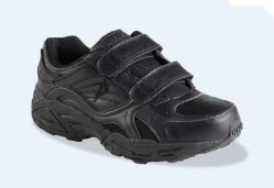 Zapato para diabetico Hombre Austin Negro Velcro Wide